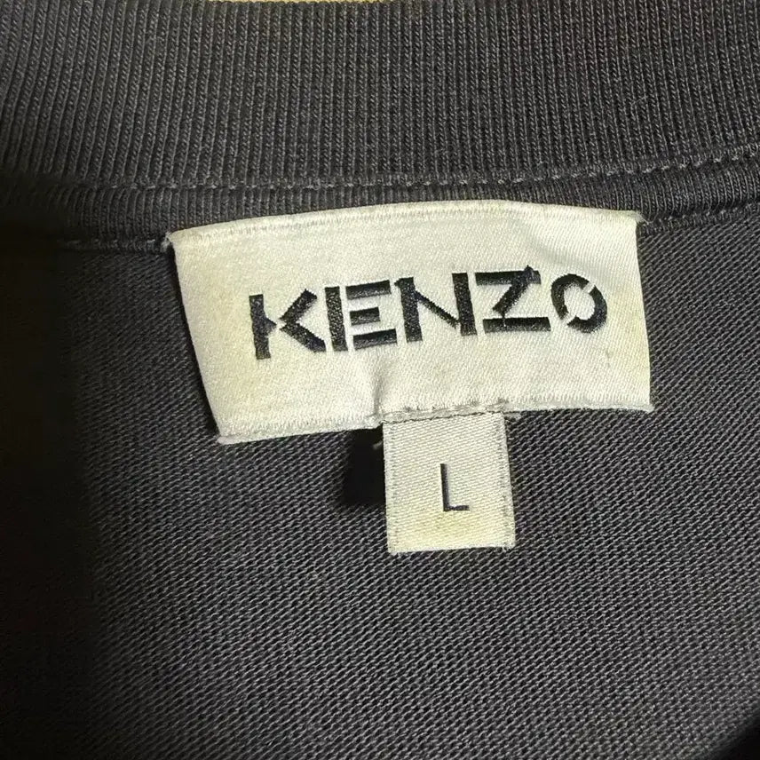 [BUNJANG] KENZO Tiger Embroidered Long Sleeve T-Shirt / (L) KENZO 겐조 블랙 타이거 자수 긴팔 티셔츠