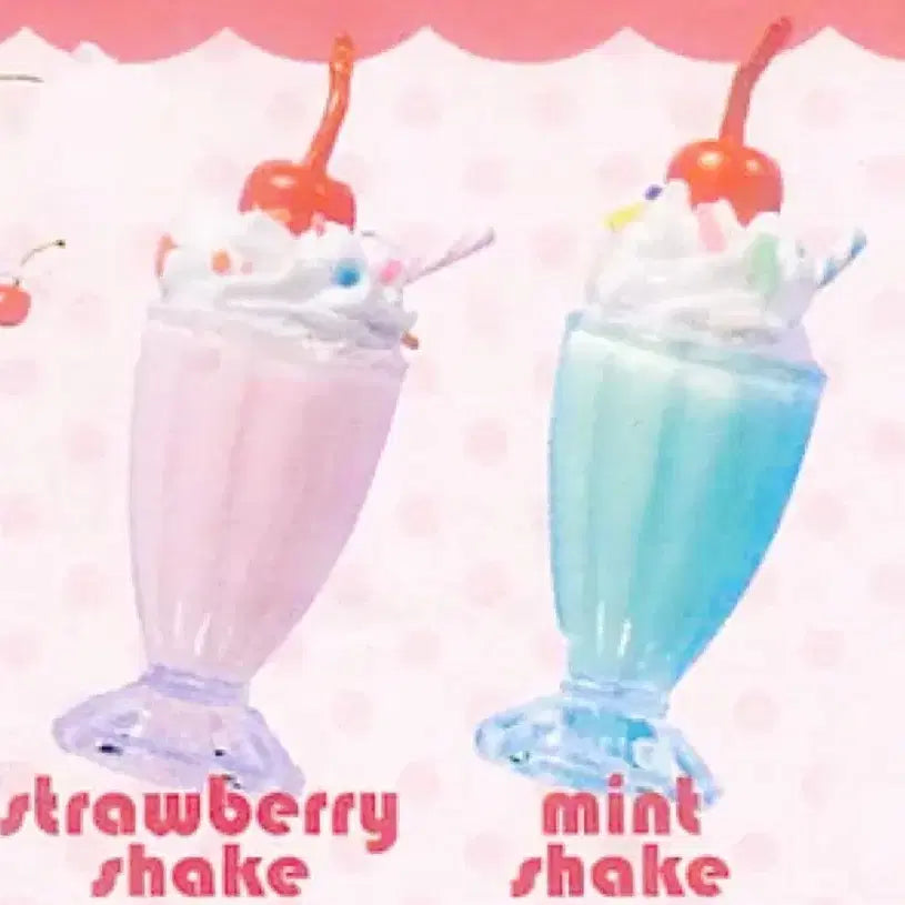 [BUNJANG] Milk Shake Miniature Set (2 types) / 일본 가챠 밀크 쉐이크 미니어처 2종 일괄판매