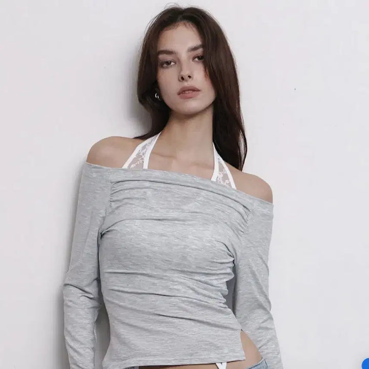 [BUNJANG] 플리즈 노팔로우 Seni Long Off-Shoulder Top 세니 / 플리즈 노팔로우 Seni Long Off-Shoulder Top 세니