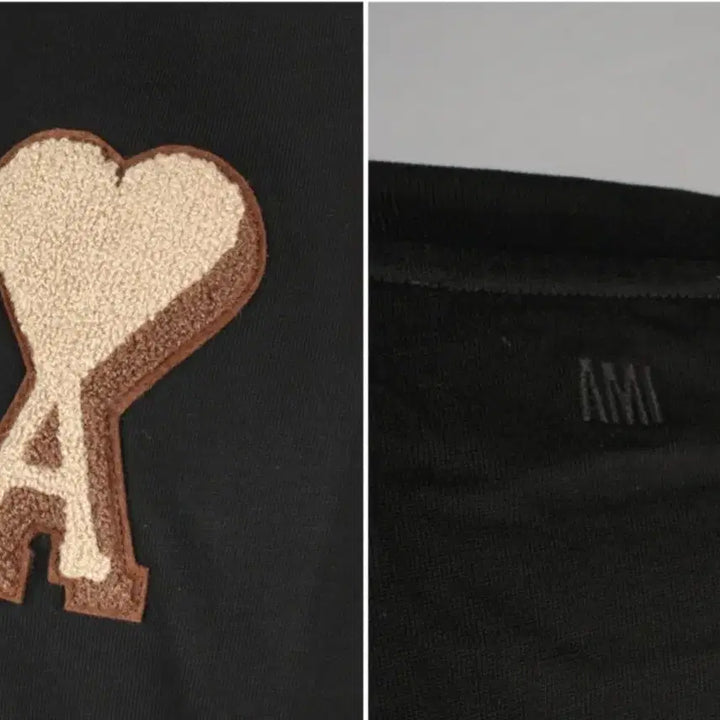 [BUNJANG] AMI Big Heart Logo Short Sleeve T-shirt Black / 아미  빅 하트 로고 반팔 티셔츠 블랙