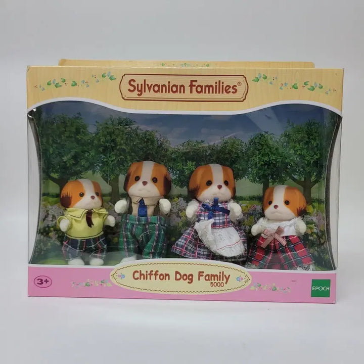[BUNJANG] Sylvanian Families Old Chiffon Dog Family Set - Sealed Bundle / 실바니안 올드 쉬폰독 가족 미개봉 일괄