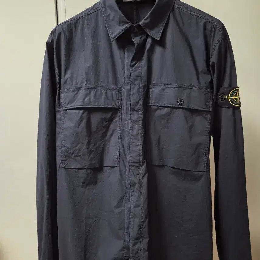 [BUNJANG] Stone Island Parachute Shirt Navy M / 스톤아일랜드 파라슈트 셔츠 네이비