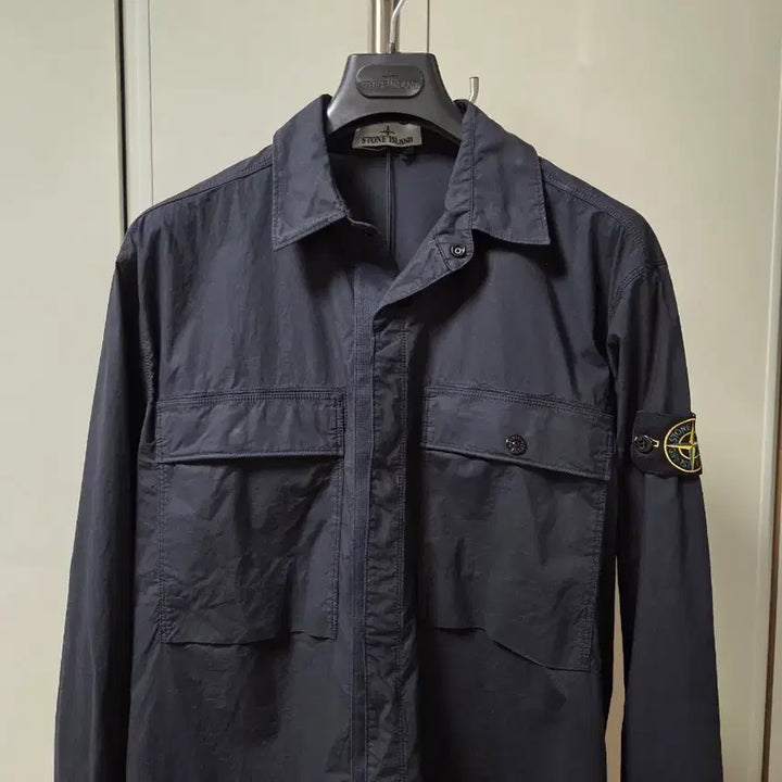 [BUNJANG] Stone Island Parachute Shirt Navy M / 스톤아일랜드 파라슈트 셔츠 네이비