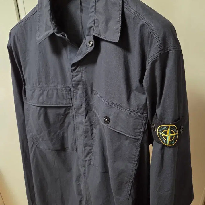[BUNJANG] Stone Island Parachute Shirt Navy M / 스톤아일랜드 파라슈트 셔츠 네이비