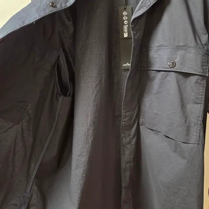 [BUNJANG] Stone Island Parachute Shirt Navy M / 스톤아일랜드 파라슈트 셔츠 네이비