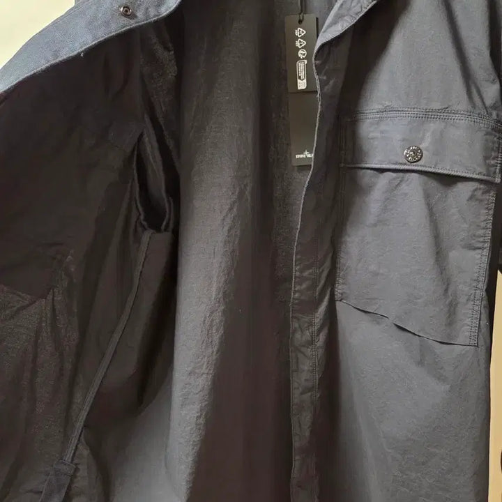 [BUNJANG] Stone Island Parachute Shirt Navy M / 스톤아일랜드 파라슈트 셔츠 네이비