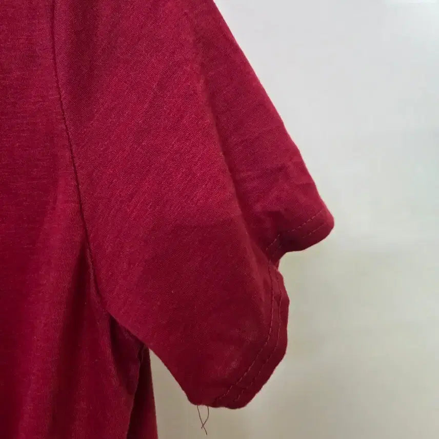 [BUNJANG] Red Knot Short Sleeve T-Shirt / 레드 매듭 반팔 티셔츠