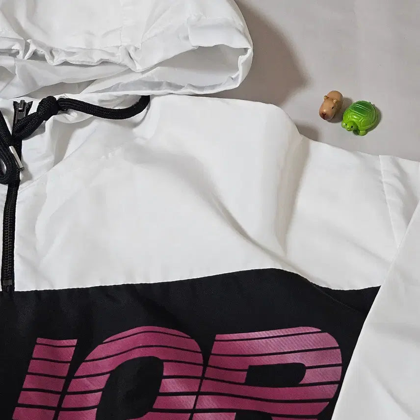 [BUNJANG] MAJOR Windbreaker Hooded Jacket White / MAJOR 바람막이 후드 자켓 화이트