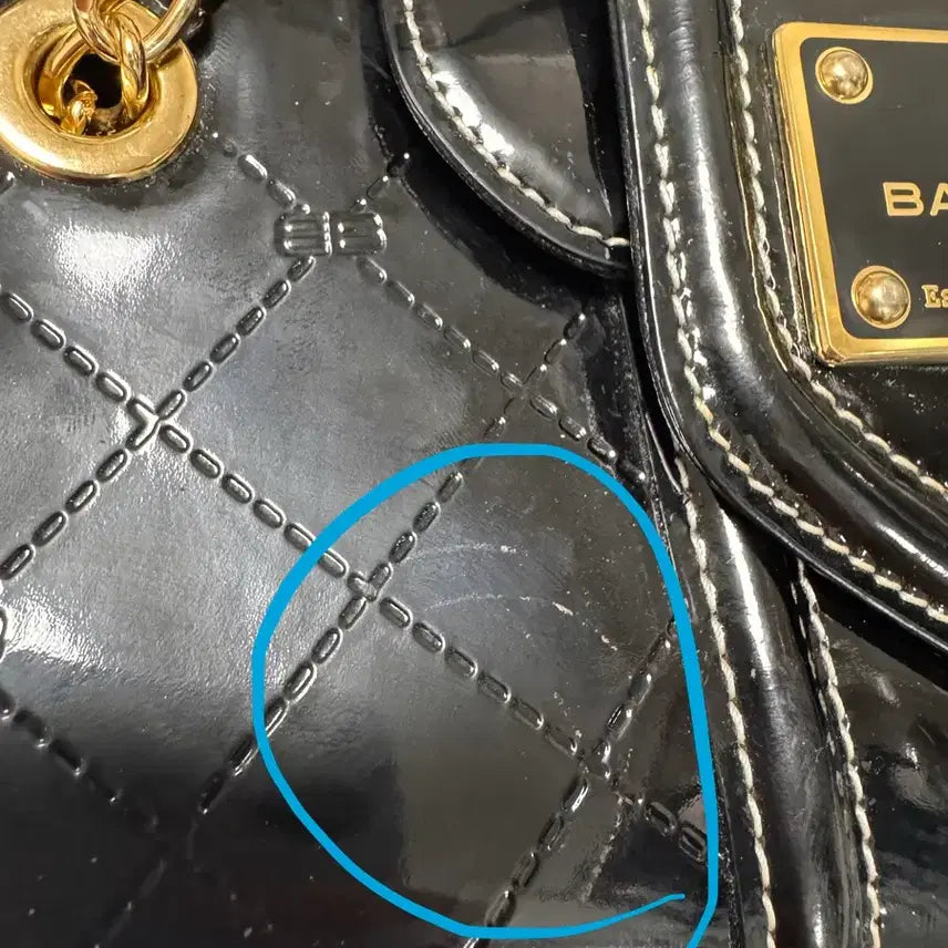 [BUNJANG] Balenciaga Geumkang Jehwa Enamel Shoulder Bag / 발렌시아가 금강제화 에나멜 숄더백