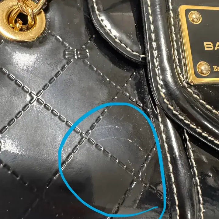 [BUNJANG] Balenciaga Geumkang Jehwa Enamel Shoulder Bag / 발렌시아가 금강제화 에나멜 숄더백