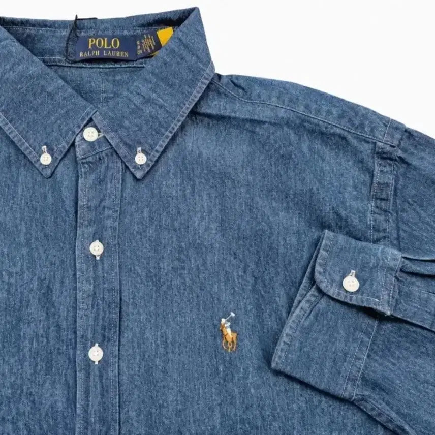 [BUNJANG] Polo Ralph Lauren Classic Denim Shirt / 폴로 랄프로렌 데님 셔츠 남방