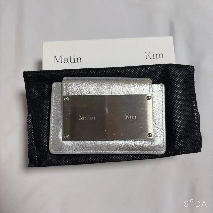 [BUNJANG] Matinkim Silver Card Wallet / 마뗑킴 실버 카드지갑