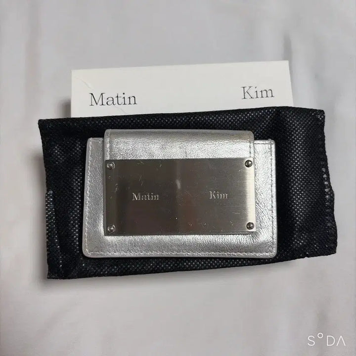 [BUNJANG] Matinkim Silver Card Wallet / 마뗑킴 실버 카드지갑