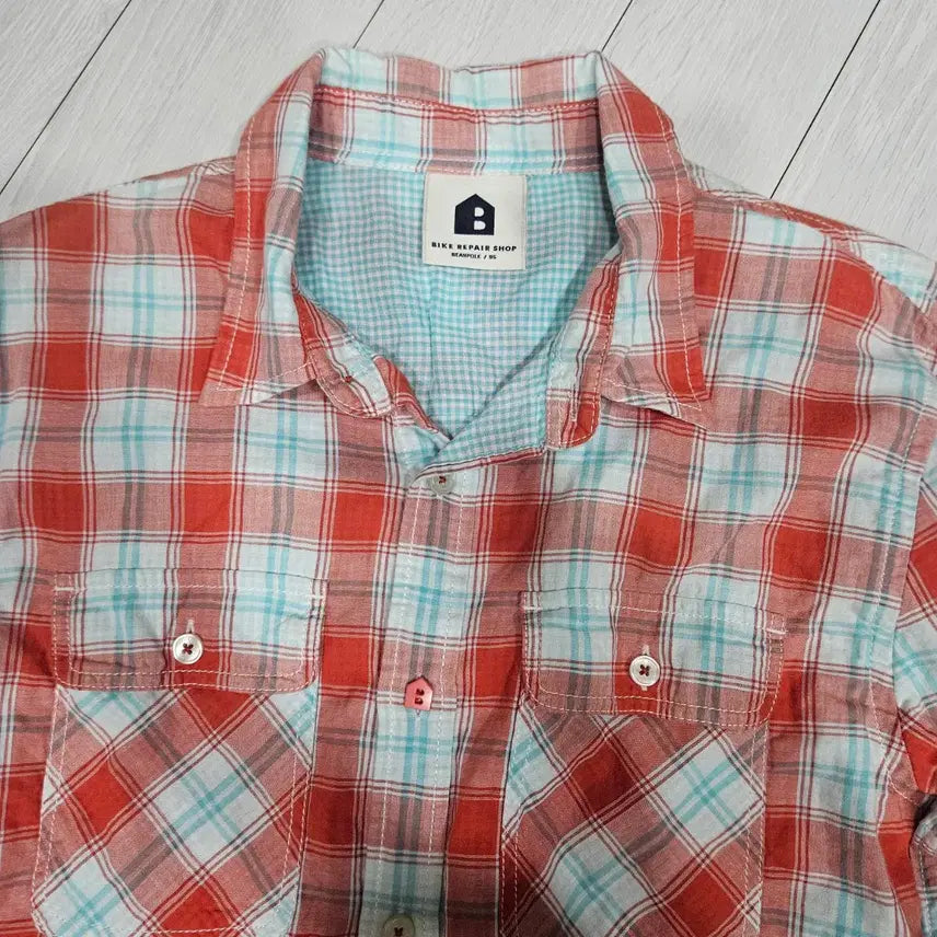 [BUNJANG] Beanpole Bike Repair Shop Checkered Shirt / 빈폴바이크리페어샵 체크 셔츠 94