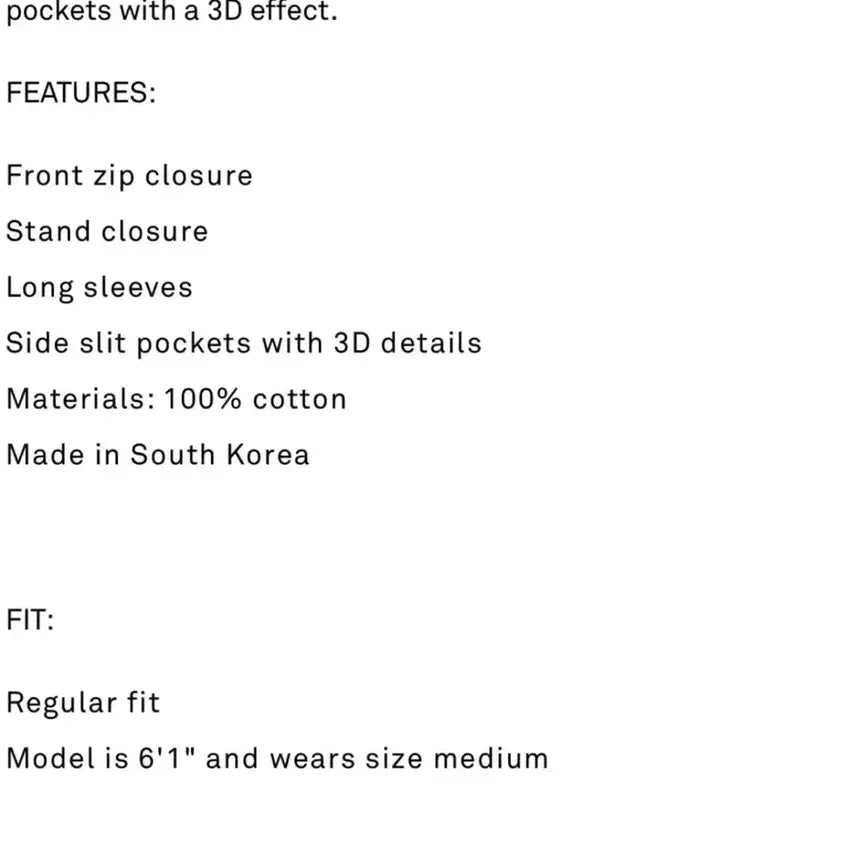 [BUNJANG] Jiyongkim 23AW High Neck Drape Jacket - Black / 지용킴 23aw하이넥 드레이프 자켓 M
