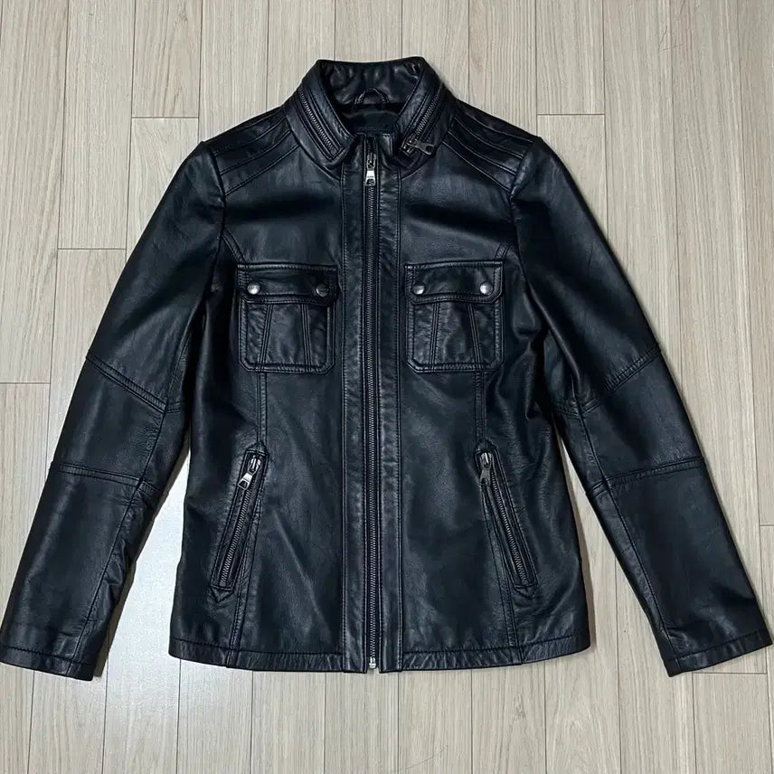 [BUNJANG] GABBA Lambskin Leather Jacket Black / GABBA 양가죽 자켓