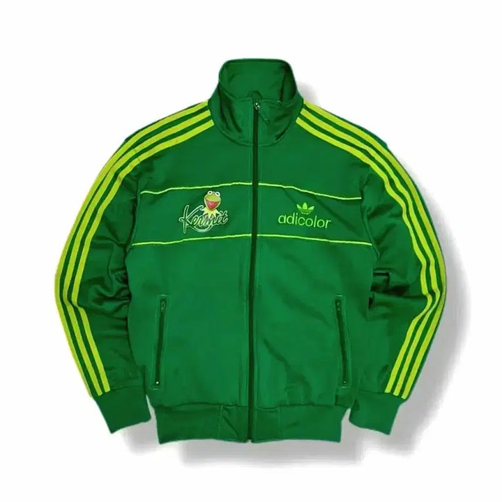 [BUNJANG] Adidas x Kermit Track Top Green Jersey Unisex / 아디다스X 커밋 트랙탑  그린 저지 / 공용가능