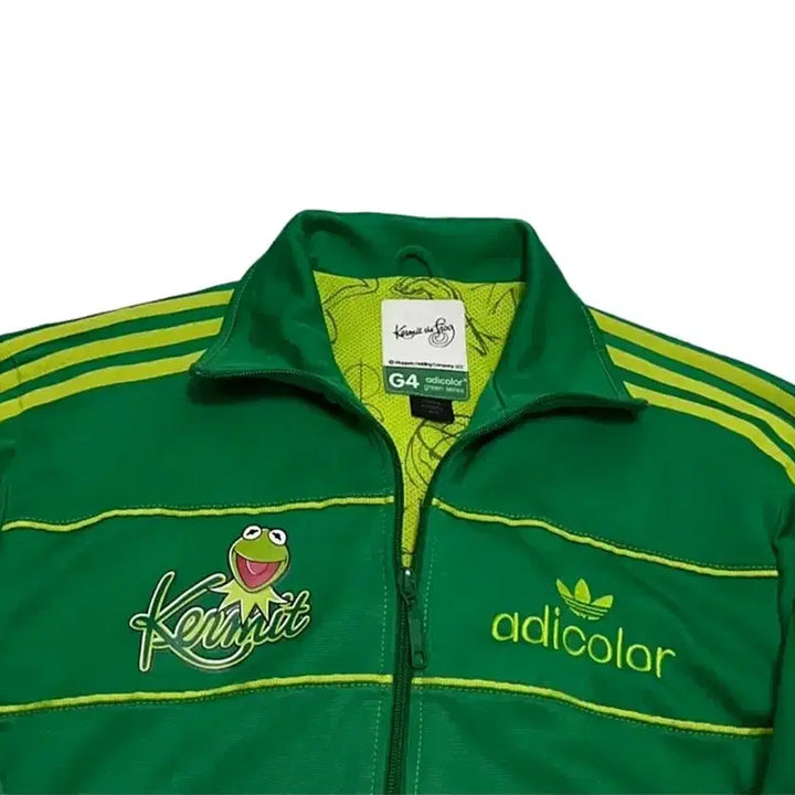 [BUNJANG] Adidas x Kermit Track Top Green Jersey Unisex / 아디다스X 커밋 트랙탑  그린 저지 / 공용가능