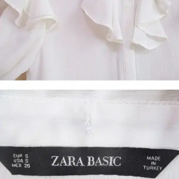 [SOLD OUT] Zara 화이트 쉬폰 블라우스 (홑곁)