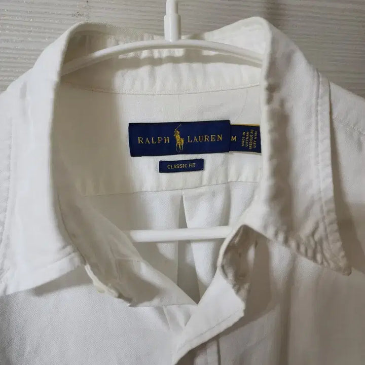 [SOLD OUT] (qr 정품)폴로 화이트 옥스포드 셔츠 M(100~105)