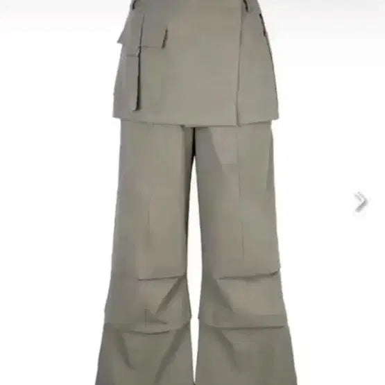 [BUNJANG] Seric Khaki Skirt Pants / 세릭 스커트 팬츠 카키