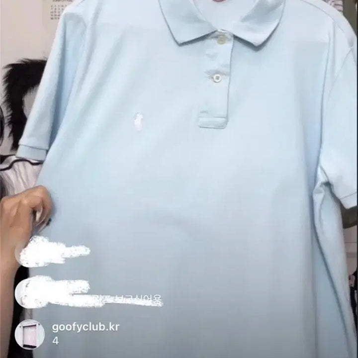 [BUNJANG] Vintage Polo PK T-shirt Sky Blue / 빈티지 폴로 pk티 하늘색 시나모롤깔 스포티 러힙