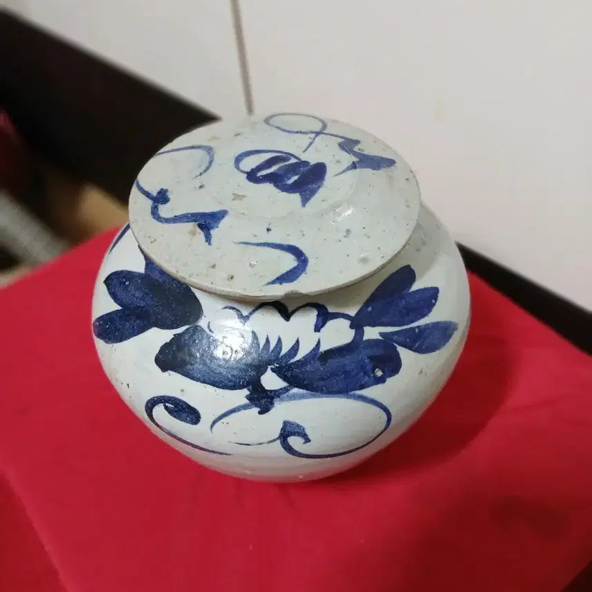 [BUNJANG] Joseon Dynasty Blue and White Porcelain Jar / 청화 백자