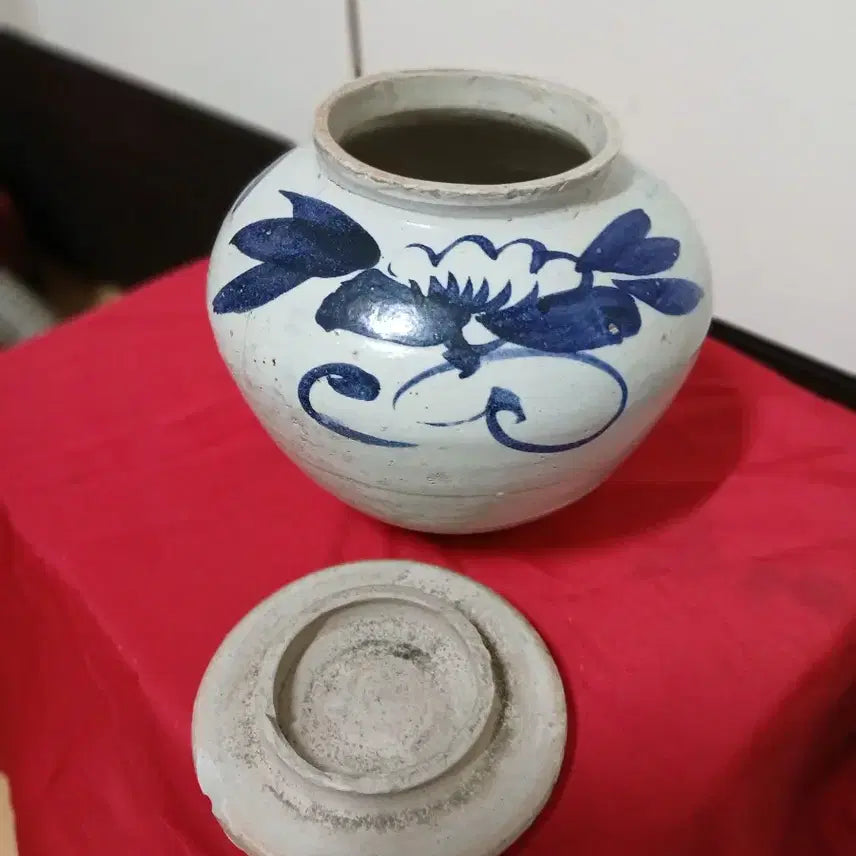 [BUNJANG] Joseon Dynasty Blue and White Porcelain Jar / 청화 백자