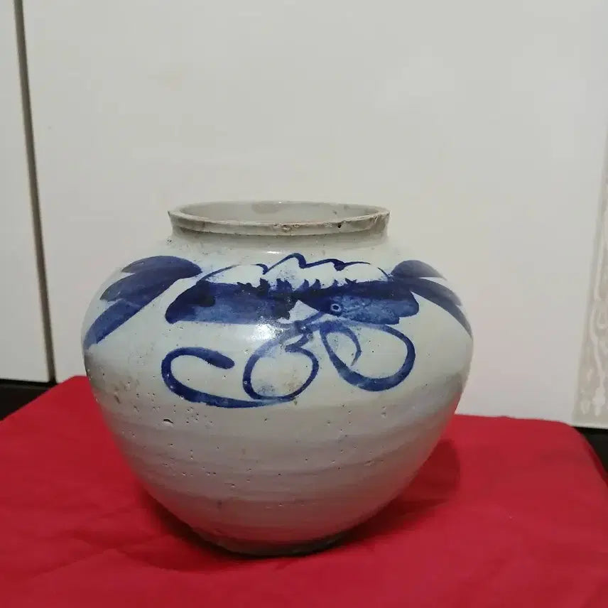[BUNJANG] Joseon Dynasty Blue and White Porcelain Jar / 청화 백자