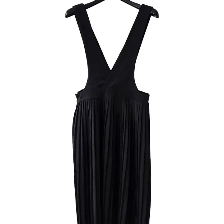 [BUNJANG] Black Pleated Bustier Dress / 44-55)블랙 플리츠 뷔스띠에원피스