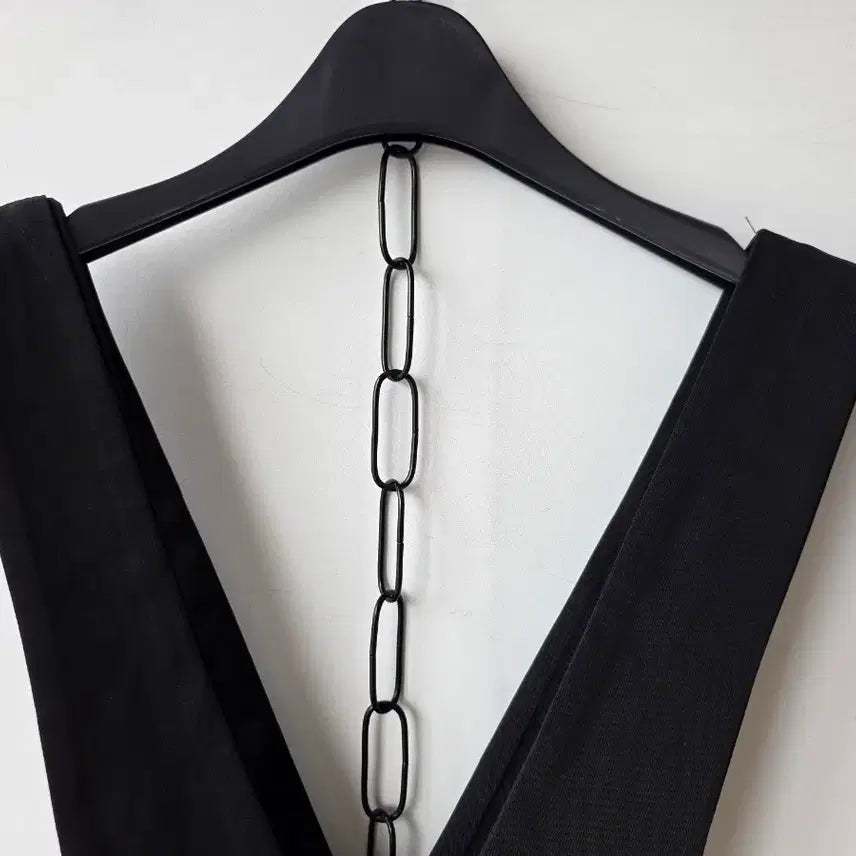 [BUNJANG] Black Pleated Bustier Dress / 44-55)블랙 플리츠 뷔스띠에원피스