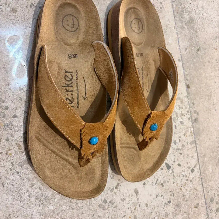 [BUNJANG] Perker Coy Suede Flip-Flops / 페르커 coy 조리 슬리퍼