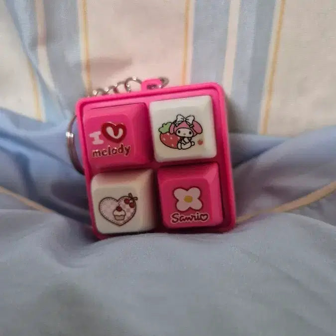 [BUNJANG] My Melody Keyboard Keyring / 마이멜로디 키보드 키링 새상품