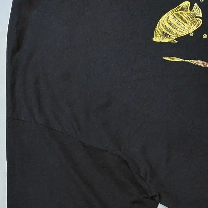 [BUNJANG] Hanes Antigua Tropical Fish Graphic T-shirt / [XL] 90s Hanes 싱글스티치 &