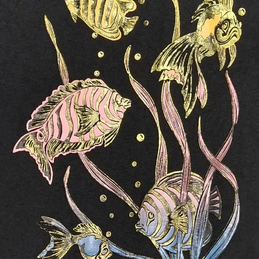 [BUNJANG] Hanes Antigua Tropical Fish Graphic T-shirt / [XL] 90s Hanes 싱글스티치 &