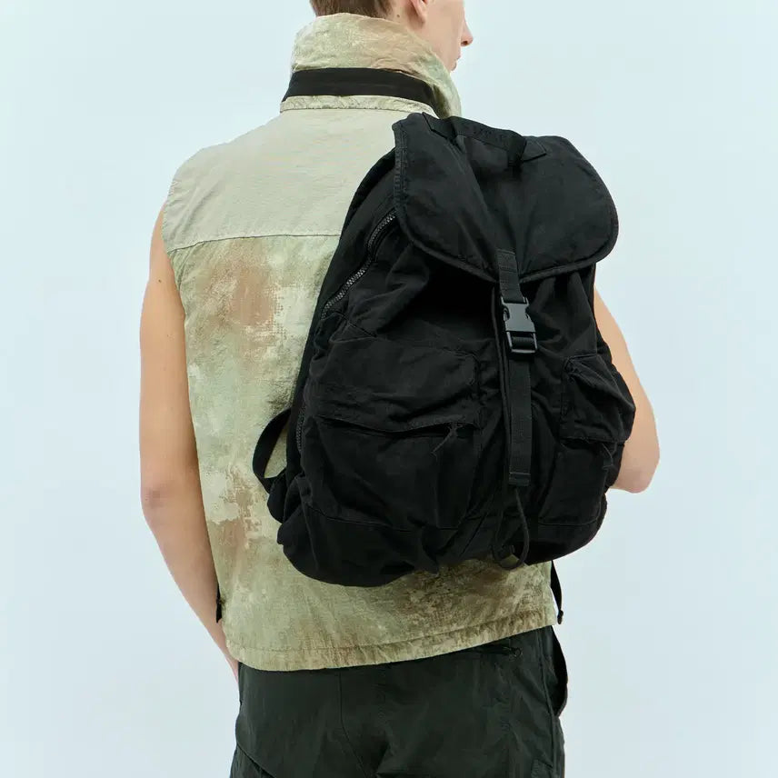 [BUNJANG] Stone Island Backpack Black / 스톤아일랜드 백팩 블랙