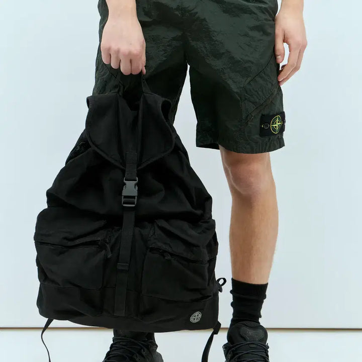 [BUNJANG] Stone Island Backpack Black / 스톤아일랜드 백팩 블랙