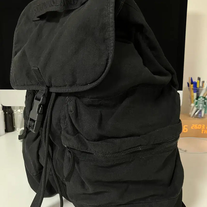 [BUNJANG] Stone Island Backpack Black / 스톤아일랜드 백팩 블랙