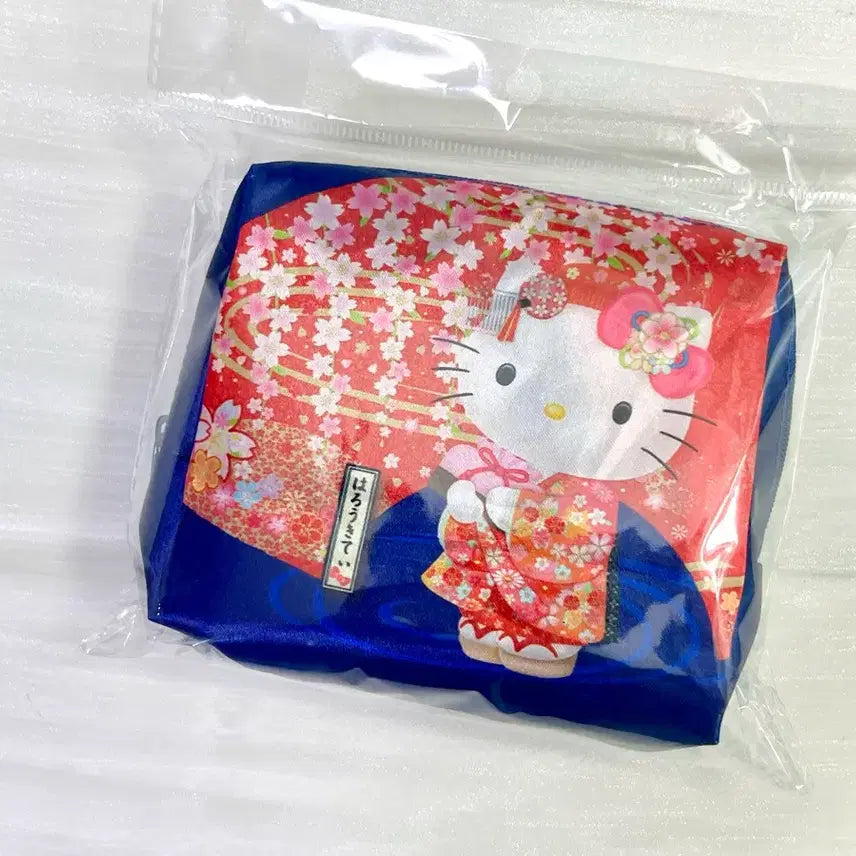 [SOLD OUT] 일본정품) 키티 일본풍 사쿠라 기모노 장바구니 헬로키티 에코백
