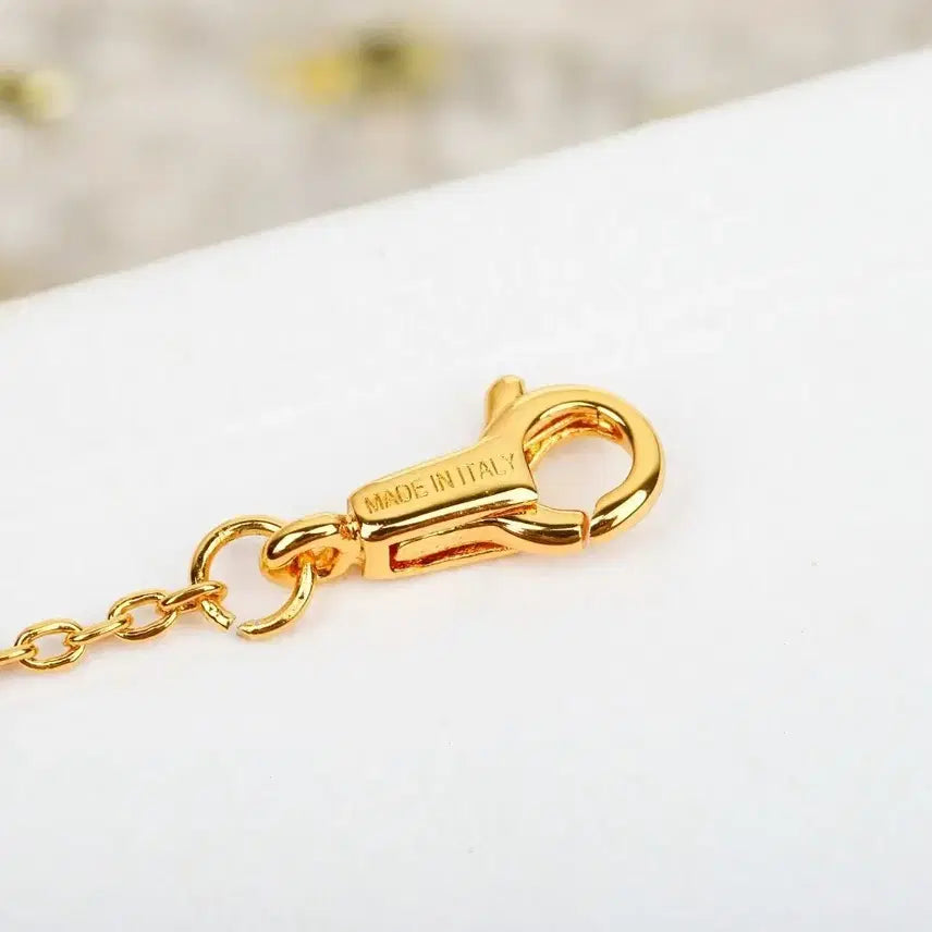 [SOLD OUT] 금색 플라워 큐빅 목걸이