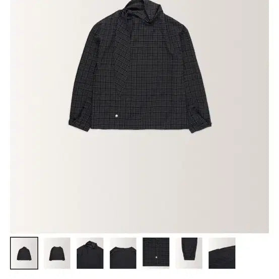 [BUNJANG] Auro Scarf Tie Blouse / 아우로 스카프 타이 블라우스(새상품,챠콜)