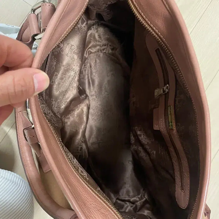 [BUNJANG] Burberry Nova Check Pink Leather Trim Handbag / 버버리 노바 체크(핑크 레더 트림)