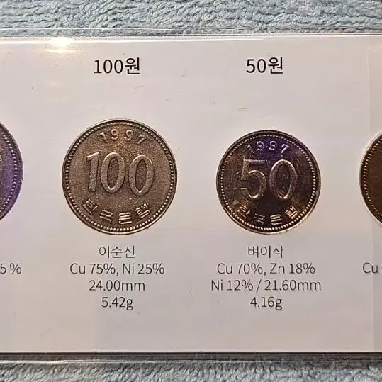 [BUNJANG] 1997 4-Coin Set / 1997년 4종 주화 세트