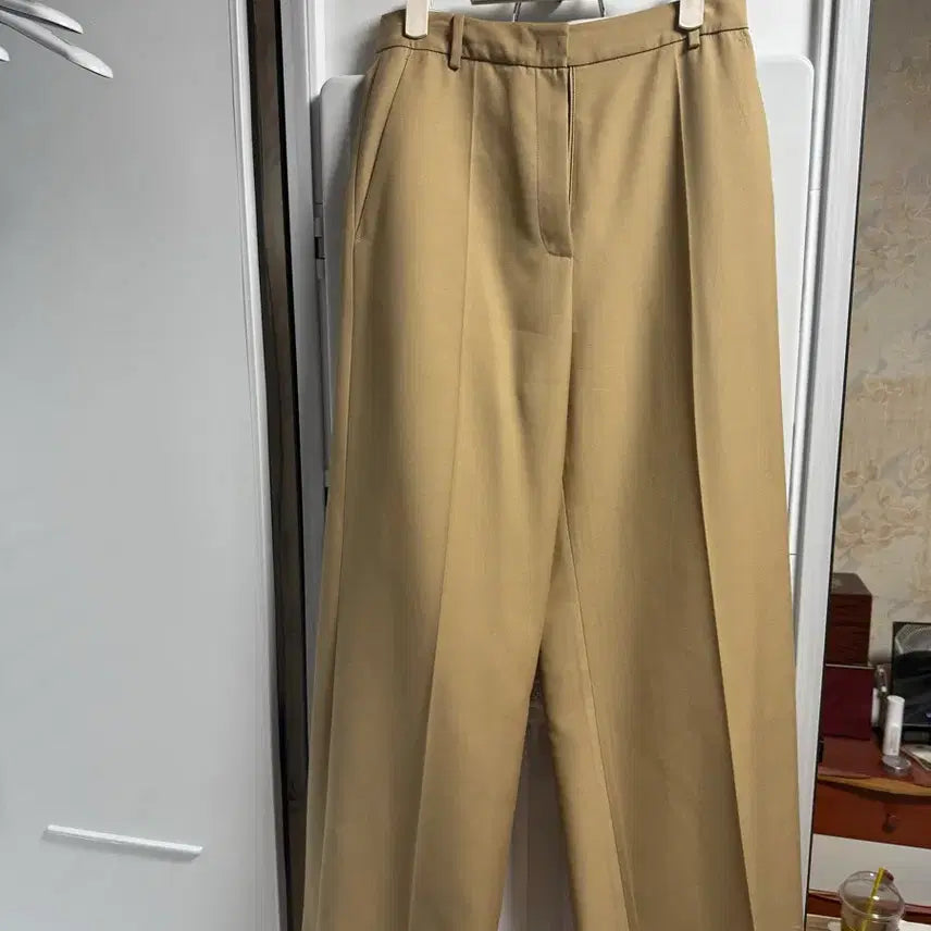 [BUNJANG] BRON 23FW Beige Setup Jacket &amp; Wide Slacks / 브론 23fw 자켓&amp;와이드슬랙스 셋업 베이지색상 팝니다.