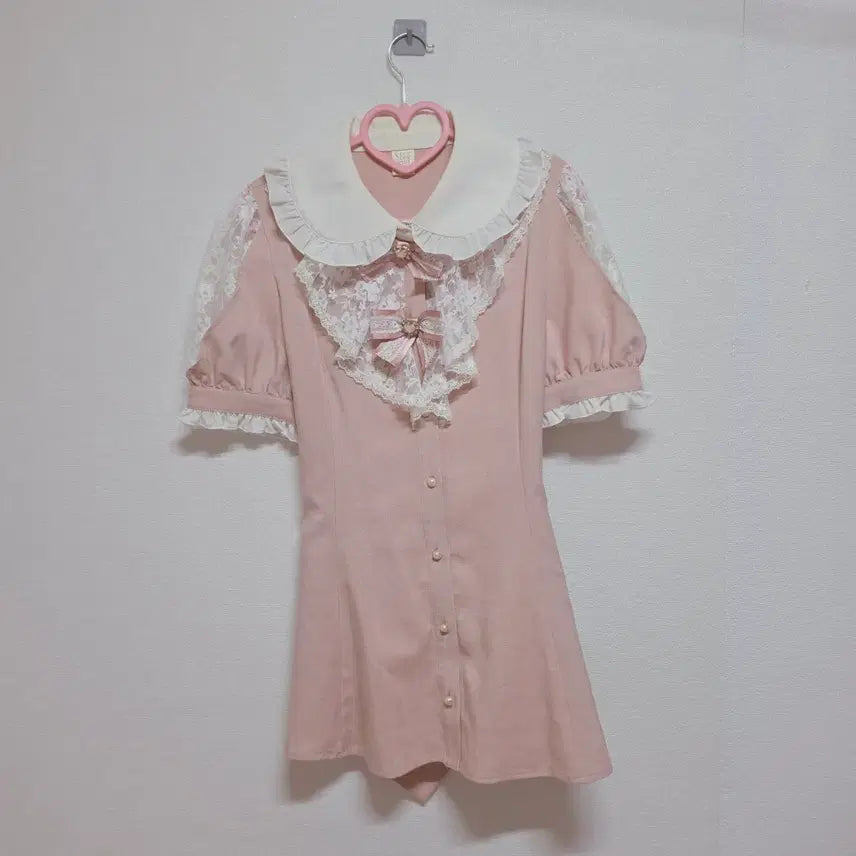 [BUNJANG] Secret Honey Double Ribbon Set-up / 정품) 시허니 더블 리본 셋업