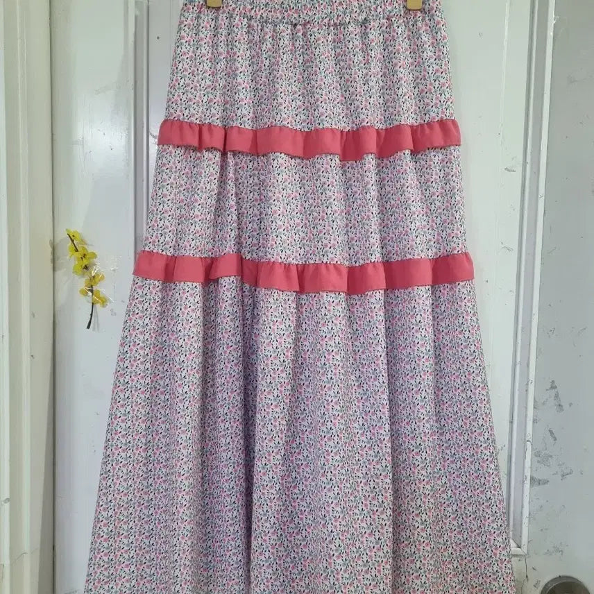 [BUNJANG] Long Skirt with Lining / 여름 안감있는. 고급스러운 롱스커트. 깨끗해요. 28까지