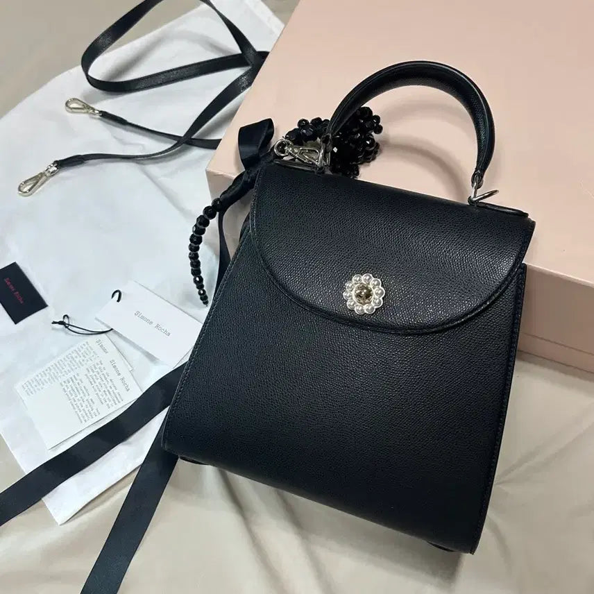[SOLD OUT] 시몬로샤 발렌타인 백 비드 플라워