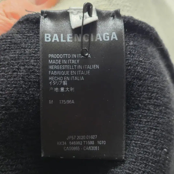 [BUNJANG] Balenciaga Marathon Knit Sweater / 발렌시아가 블랙 울 마라톤 니트 M 매물귀한한정판 오버사이즈 국내105