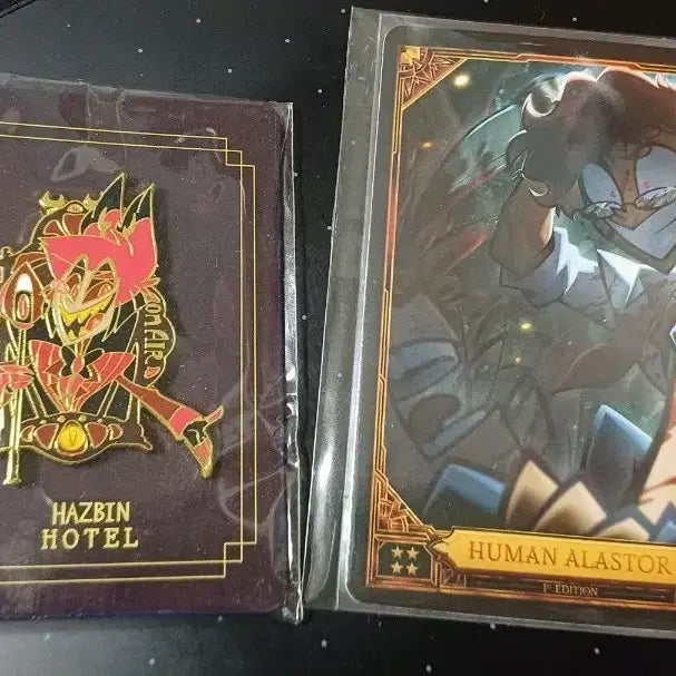 [SOLD OUT] 해즈빈 호텔 알래스터 핀뱃지, 인간 알래스터 카드