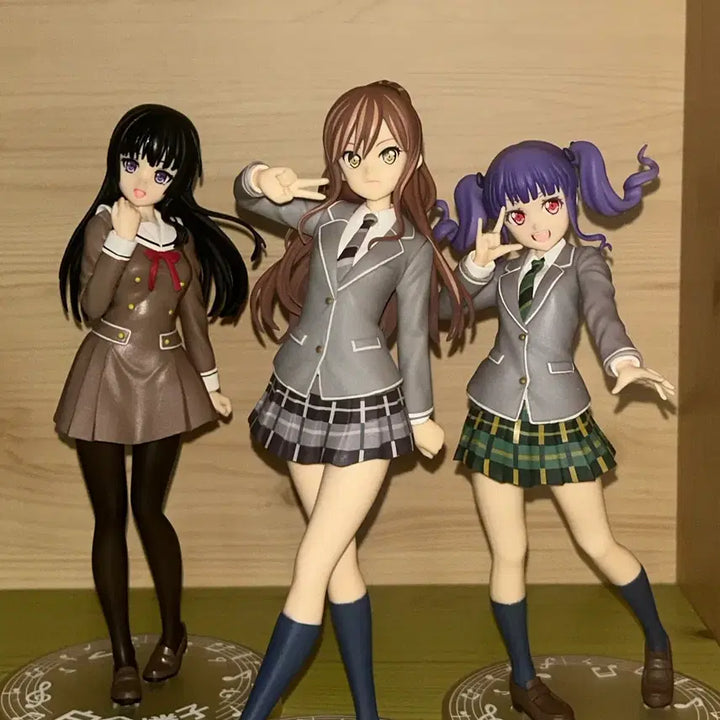 [BUNJANG] Bang Dream! School Days Ako, Rinko, Lisa School Uniform Figure Set / 뱅드림 미소녀 피규어 스쿨 데이즈 아코 ,린코,리사 교복 여고생